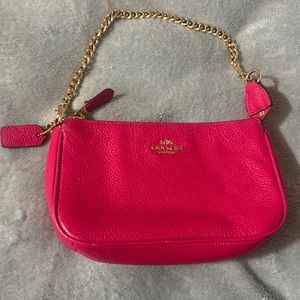 hot pink coach bag